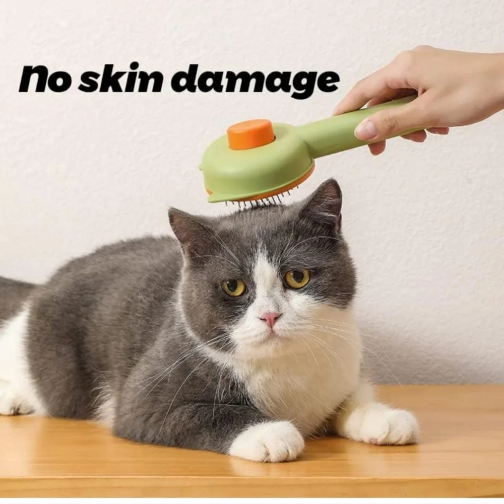 Pet Brush with Release One Push Button